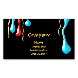 Paint Drips Business Card
