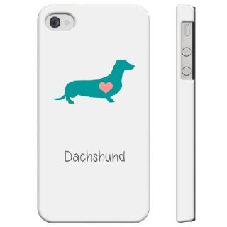 SudysAccessories Dachshund Dog iPhone 4 Case iPhone 4S Case   SoftShell Full Plastic Direct Printed Graphic Case Cell Phones & Accessories