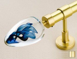 WinarT USA 8.1025.25.04.160 Orion 1025 Curtain Rod Set   1 in.   Polished Brass   63 in.   Window Treatment Curtains