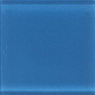 Glass Reflections 4 1/4" x 4 1/4" Glossy Wall Tile in Ultimate Blue   Ceramic Tiles  