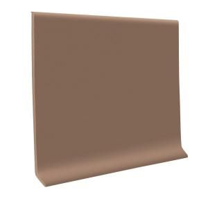 ROPPE 700 Series Toffee 4 in. x 48 in. x 1/8 in. Wall Base Cove (30 Pack) 40C72P182