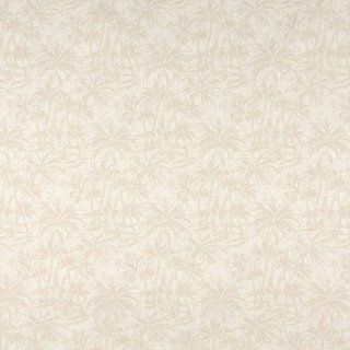54" Wide A070 Off White, Tropical Palm Trees Upholstery Grade Fabric By The Yard