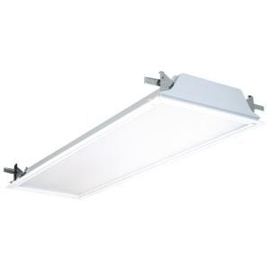 Lithonia Lighting 2 Light White Flanged Fluorescent Troffer SP8 F 2 32 A12 120 GESB