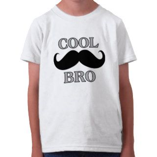 Cool Mustache Bro Tee Shirts