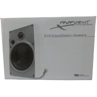 Proficient Audio Systems AW525WHT 5.25 Inch Indoor/Outdoor Speakers (White) (Discontinued by Manufacturer) Electronics