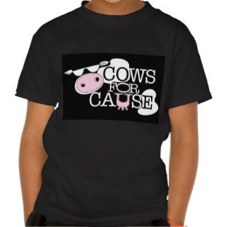 Cows for Cause BLACK Tshirts