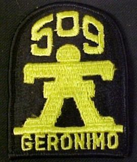 509th Infantry "Geronimo" Full Color Dress Patch Clothing