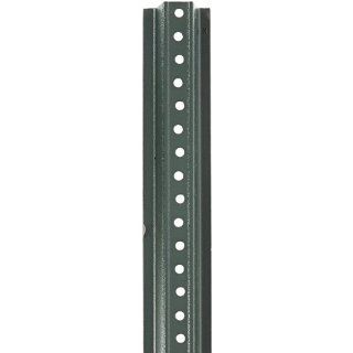 Tapco 054 00001 Steel U Channel Sign Post, 6' Length, Green Industrial Warning Signs