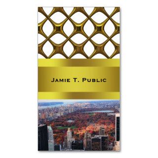 A view above Autumn in Central Park 01 Business Card