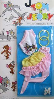 Tom & Jerry Fashions for Barbie, Maxie, Flower Princess & 11.5" Dolls (1988 Multi Toys) Toys & Games