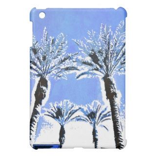 Cool Blue Palm Trees Paradise Beach Theme Decor iPad Mini Case