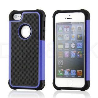 Blue/screen Protector Heavy Duty Hybrid Rugged Hard Case Cover Combo for Iphone 5 5g Protect Cell Phones & Accessories