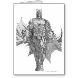 Batman Standing Drawing Cards