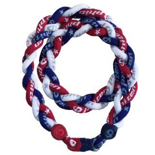 Phiten Triple Braid Necklace   New Navy, Maroon, White Custom 20" Finished Length Jewelry Products Jewelry
