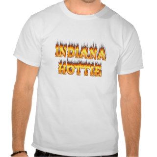 Indiana Hottie Fire and Flames T Shirt