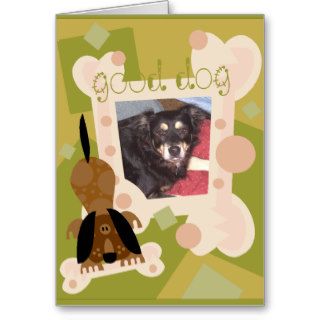 Custom Dog Photo Greeting Card