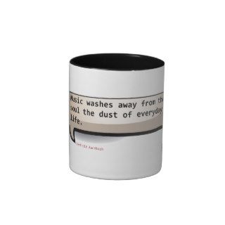 Berthold Auerbach Music washes away the soul Coffee Mug
