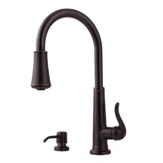 Price Pfister 529 7YPY Ashfield Single Handle Pull Down Kitchen Faucet, Tuscan Bronze   Touch On Kitchen Sink Faucets  