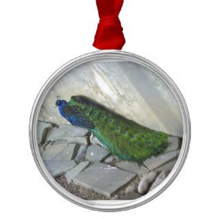 Peacock Christmas Ornaments