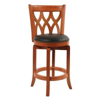 Boraam 24 in. Cathedral Swivel Counter Stool in Es Cherry 40224