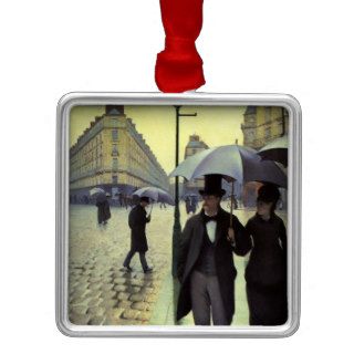 Paris Street, Rainy Day by Gustave Caillebotte Christmas Ornament