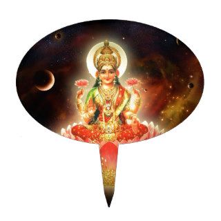 Maa Maha Lakshmi Devi Laxmi Goddess of Wealth Cake Toppers