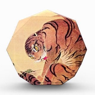 Japanese Tiger Woodblock Vintage Art Ukiyo E Acrylic Award