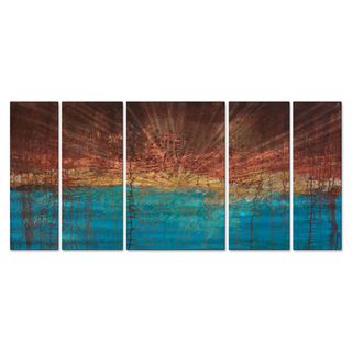 Hilary Winfield 'Electrical Charge' 5 piece Metal Wall Decor Set ALL MY WALLS Metal Art