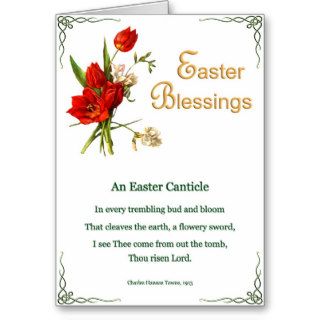 Easter Poems and Prayers – Tulips Card