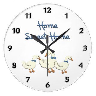 Home Sweet Home Round Wall Clock
