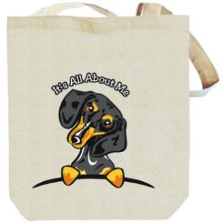 It's all about me Dachshund Dogs Canvas Tote Bag Clothing