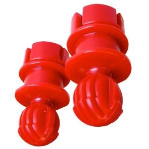ZipWall Red Floor Adapter for Spring Loaded Zip Pole (6 Pack) 206646