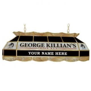 Trademark Global KL4000P, Personalized George Killians Stained Glass 40 in Light Fixt   Island Light Fixtures  