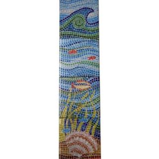 imagine tile Under the Sea 8 in. x 32 in. Ceramic Mural Extension Wall Tile (1.8 sq. ft. / case) 3402ES08