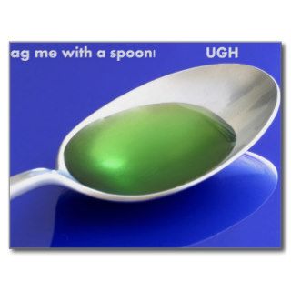 Gag me with a spoon,UGH 1980's  sayings Post Cards