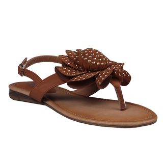 Refresh by Beston Women's Camel 'Kiki 02' Gladiator Sandals Refresh Sandals