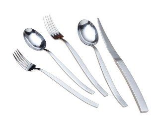 Bodeux Platinum Ares Western Cutlery Five Pieces Set Stainless Steel Steak Knife Fork Spoon Set Kitchen & Dining