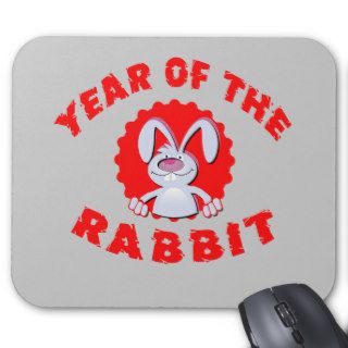 Funny Cartoon Rabbit Year of the Rabbit Gifts Mouse Pad