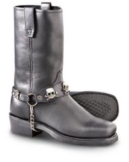 Men's Dingo STOVEPIPE 11" Harness Boots BLACK 7.5 D Shoes