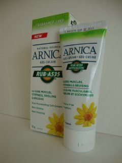 RUB A535 Natural Source ARNICA Gel Cream For Sore Muscles, Stiffness, Swelling & Bruising 75 g size Health & Personal Care