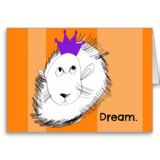 The Lion Dreams Notecard