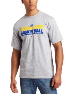 NBA Golden State Warriors Practice Short Sleeve Tee (Grey, X Large)  Sports Fan T Shirts  Clothing