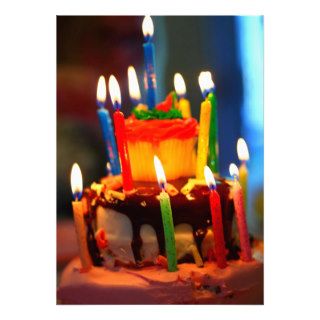 Birthday Cake with Candles Cards