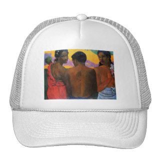 'Three Tahitians'   Paul Gauguin Hats