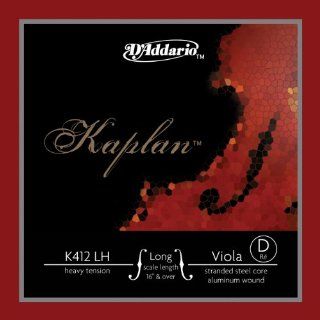D'Addario Kaplan Viola Single D String, Long Scale, HeavyTension Musical Instruments