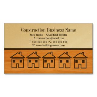 Gold Builder Construction Template Business Card