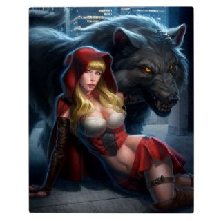 Grimm Universe #2 Red Riding Hood, Big Bad Wolf Photo Plaque