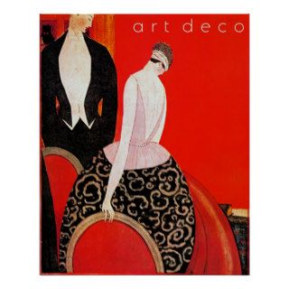 Art Deco Fashion Vintage Poster