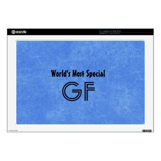 World's Most Special Godfather Blue Background 17" Laptop Skin