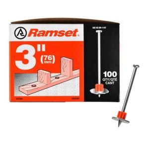 Ramset 3 in. Drive Pins with Washers (100 Pack) 07886